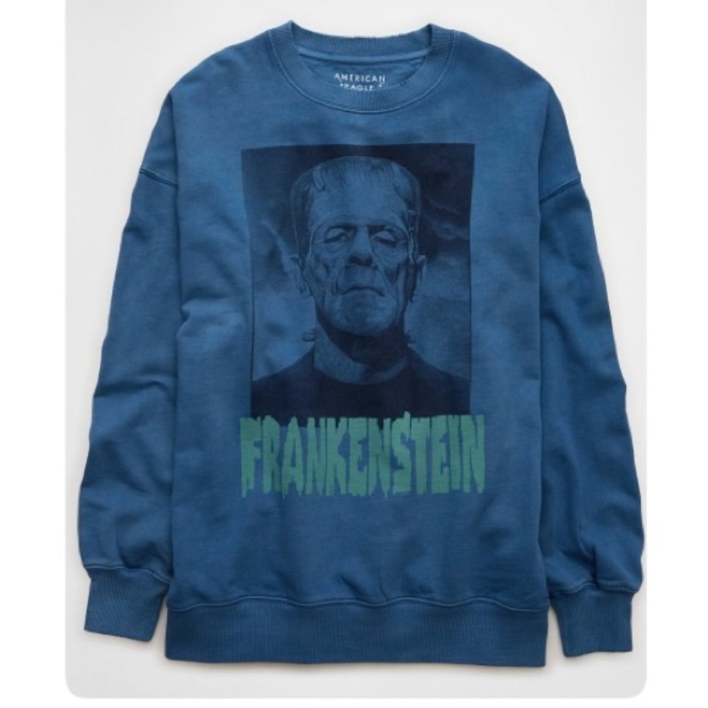 American Eagle Outfitters Blue Frankenstein Sweatshirt